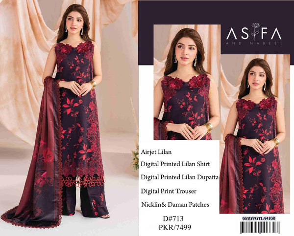 Printed Linen 3Pc